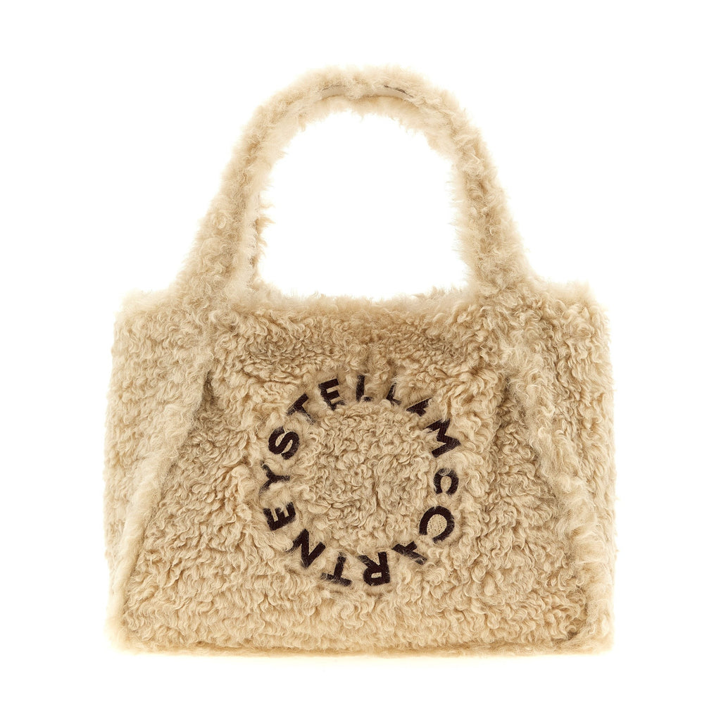 Beige Polyester Tote Bag