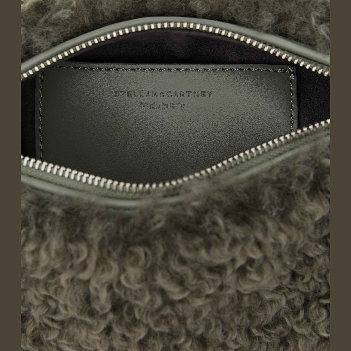 Gray Polyester Clutch Bag