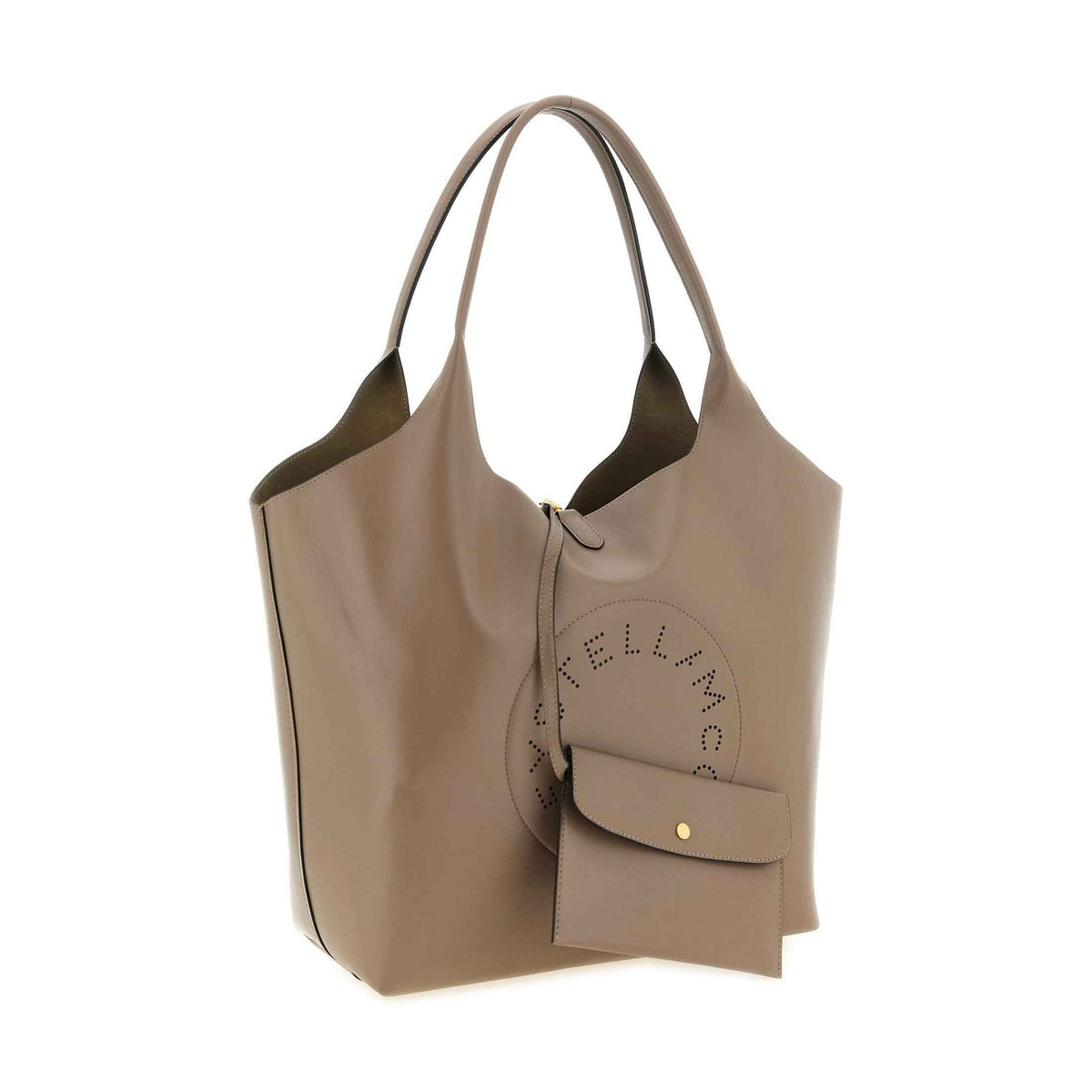 Gray Polyester Tote Bag