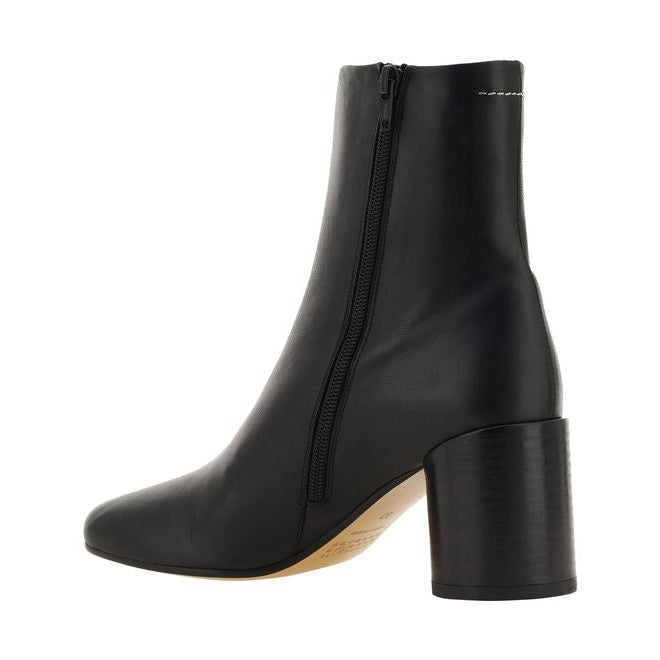Black Lamb Ovis Aries Ankle Boots