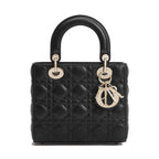 Black Lamb Leather Handbag