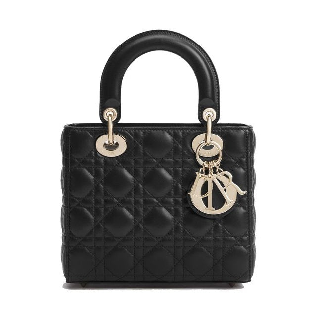 Black Lamb Leather Shoulder Bag