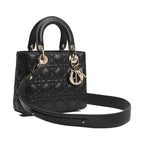 Black Lamb Leather Handbag