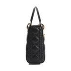 Black Lamb Leather Handbag