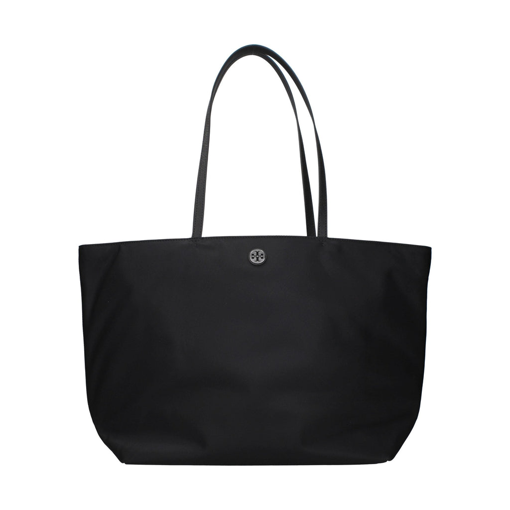 Black Fabric Shoulder Bag