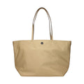 Beige Fabric Shoulder Bag