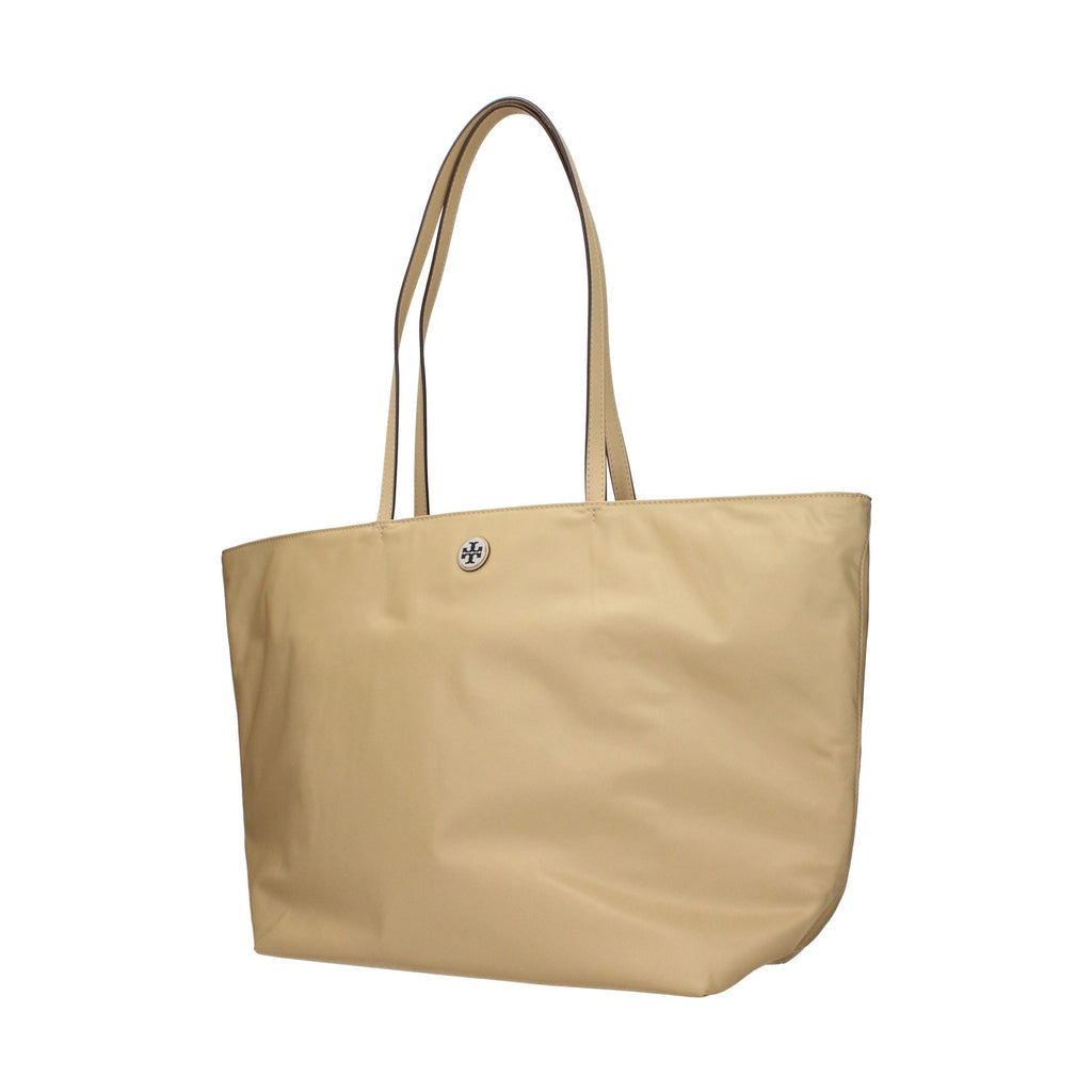 Beige Fabric Shoulder Bag