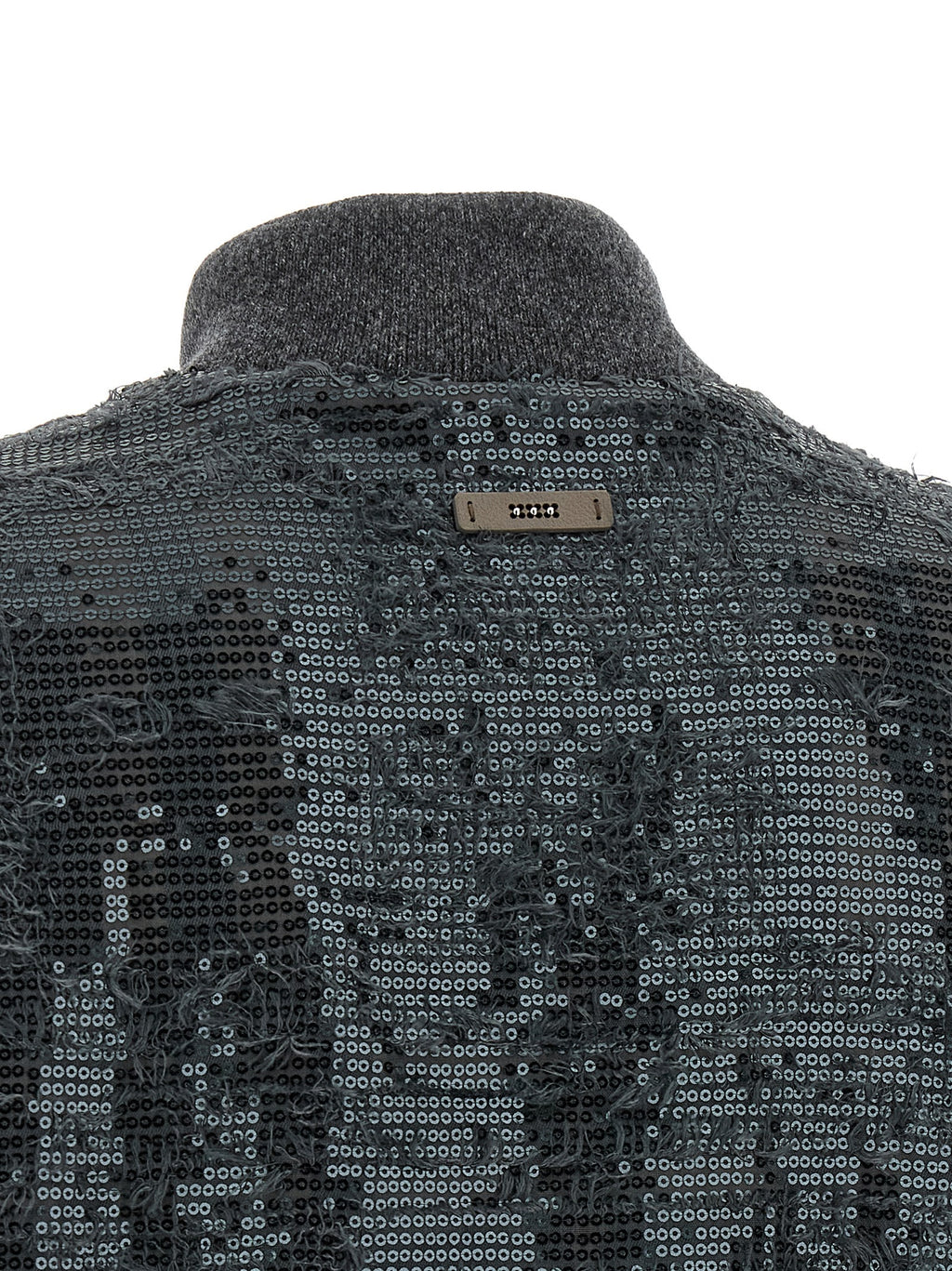 Gray Polyester Sleeveless Jacket