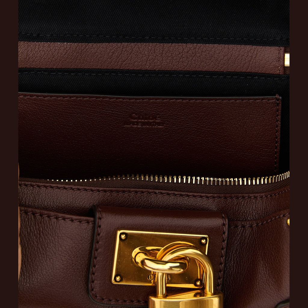 Brown Buffalo Leather Shoulder Bag