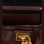 Brown Buffalo Leather Shoulder Bag