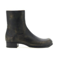Black Calfskin Ankle Boots