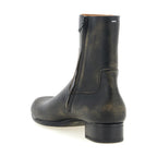 Black Calfskin Ankle Boots