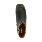 Black Calfskin Ankle Boots