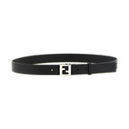 Black Calfskin Regular Belt