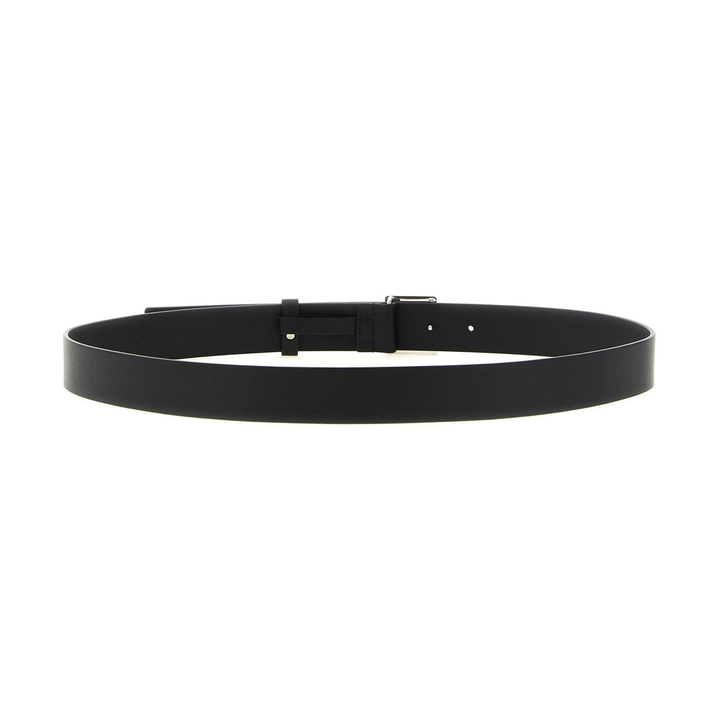 Black Calfskin Regular Belt