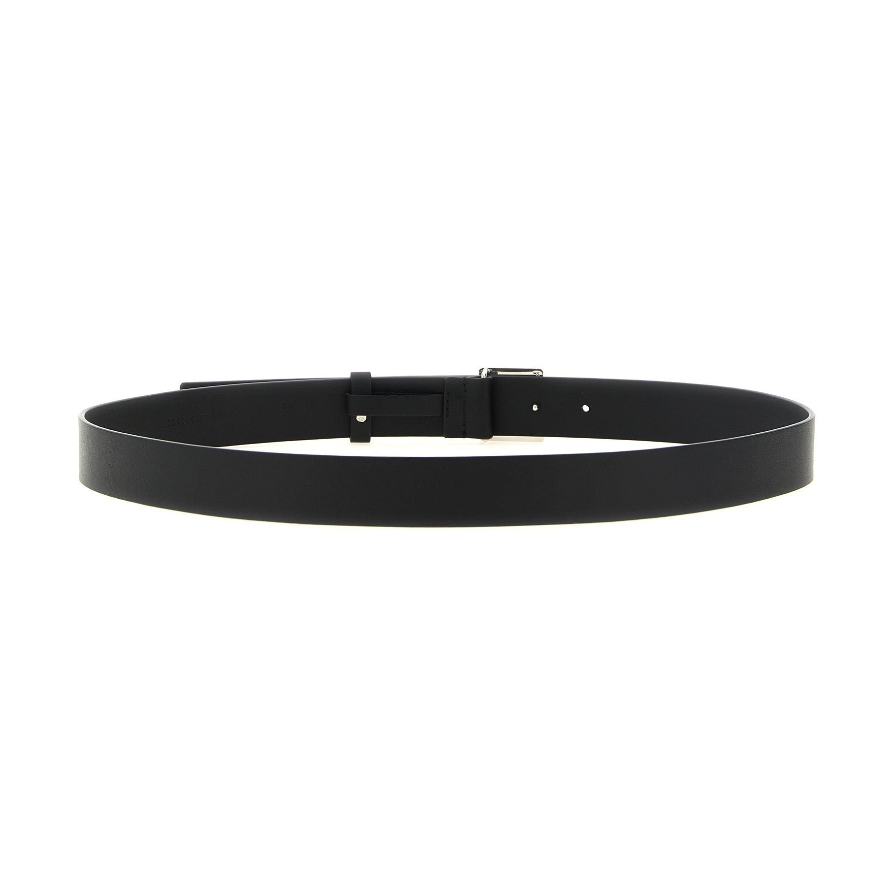 Black Calfskin Regular Belt