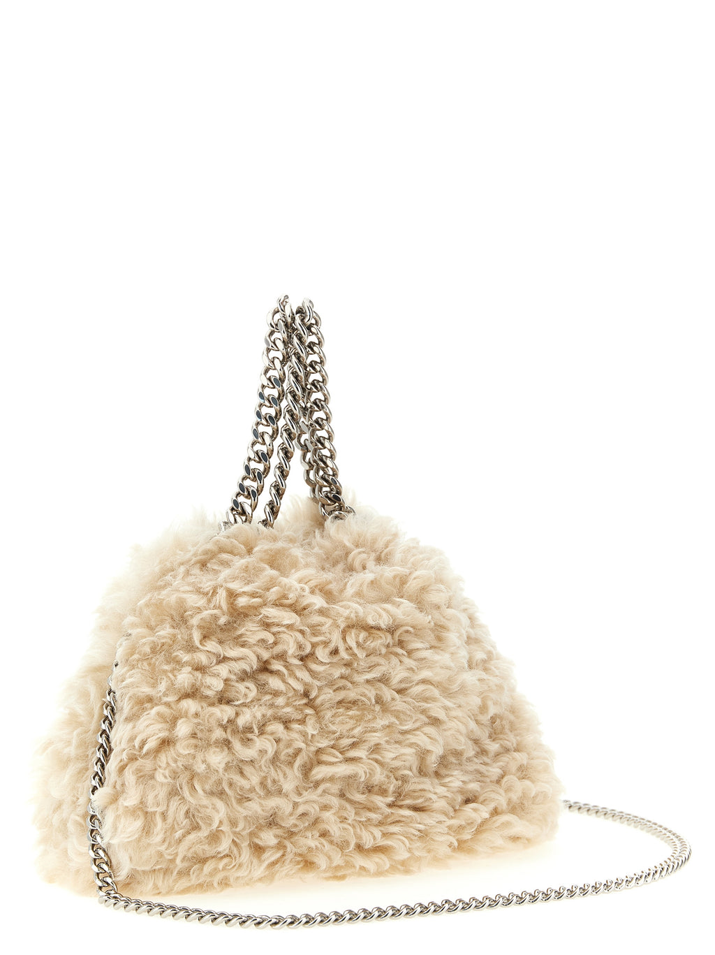 Beige Polyester Handbag