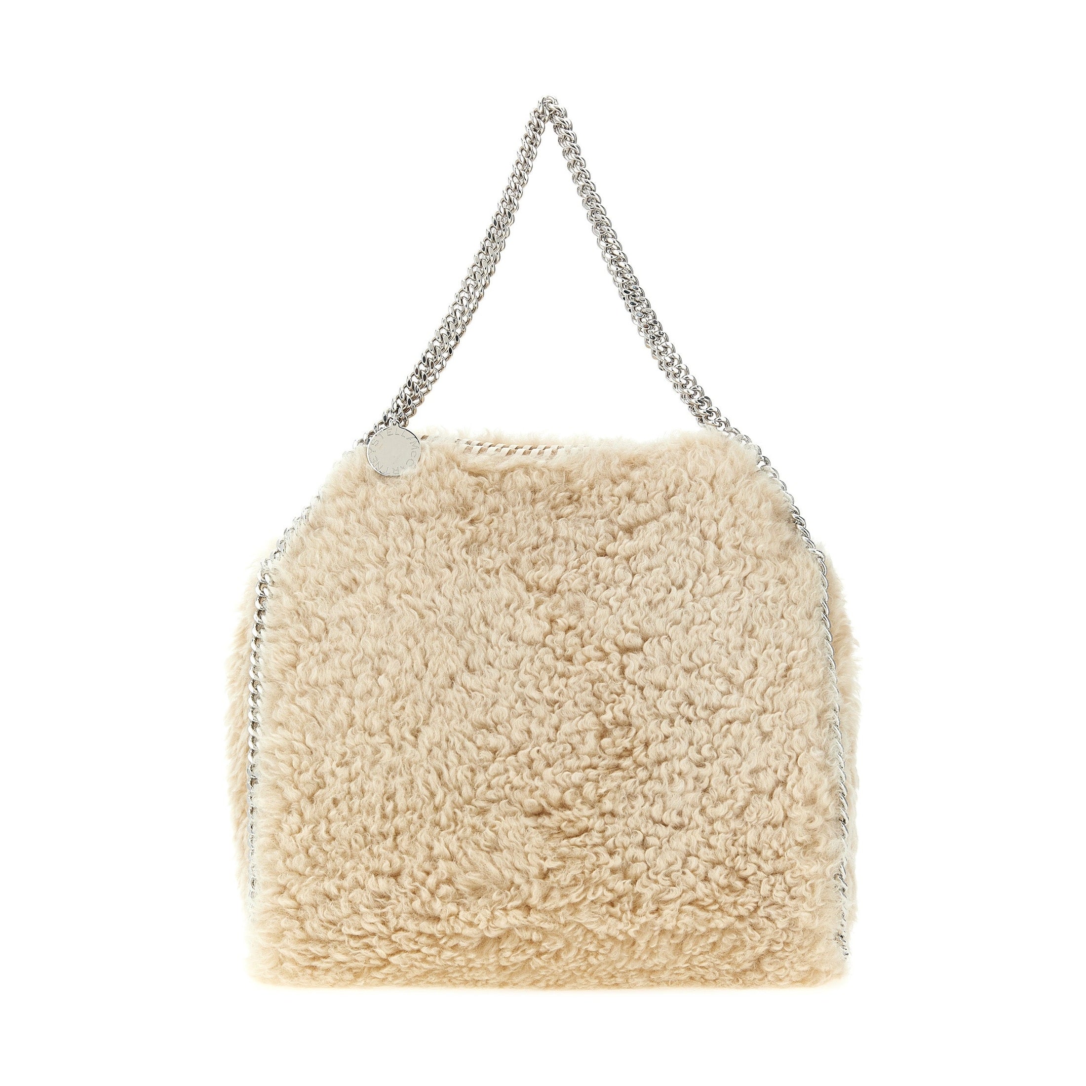 Beige Polyester Shoulder Bag