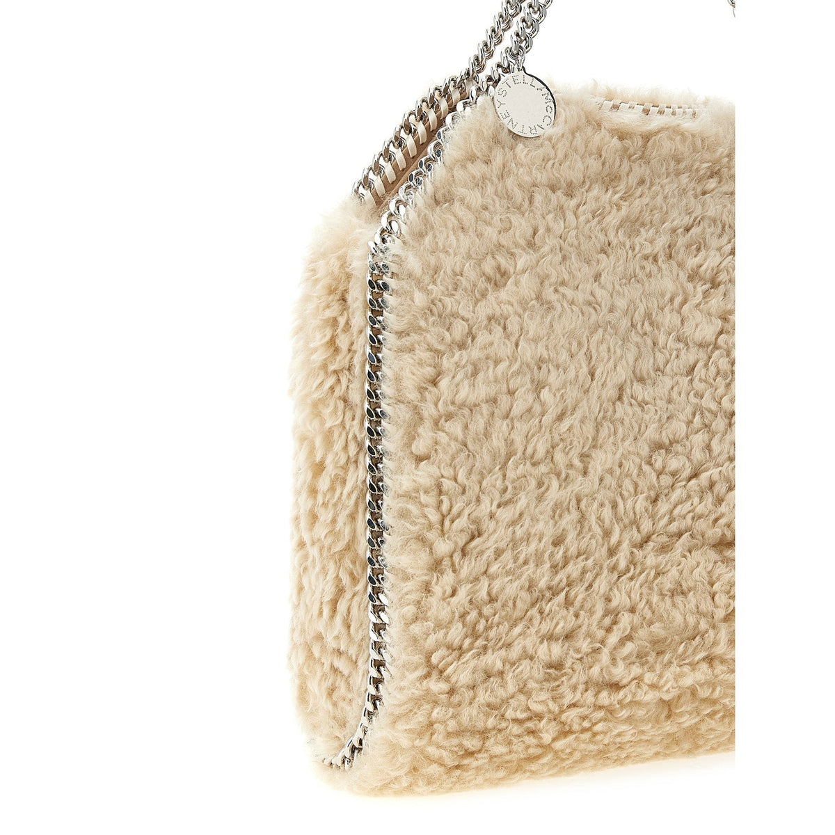 Beige Polyester Shoulder Bag