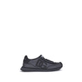Black Fabric Athletic Sneakers