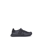 Black Fabric Athletic Sneakers