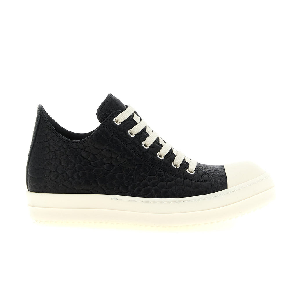 Bicolor Lamb Leather Low Top Sneakers