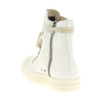 White Lamb Leather High Top Sneakers