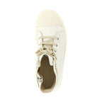White Lamb Leather High Top Sneakers