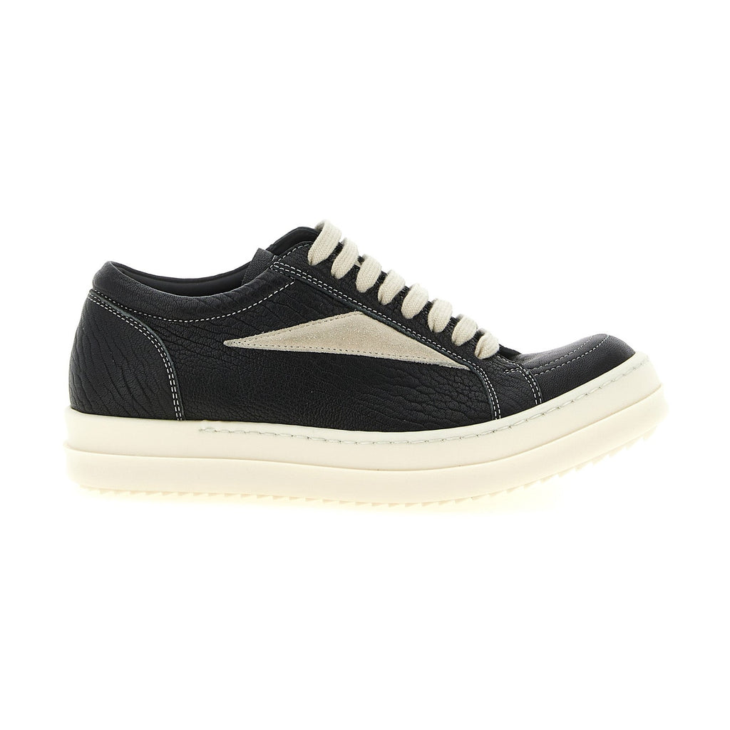 Bicolor Lamb Leather Low Top Sneakers