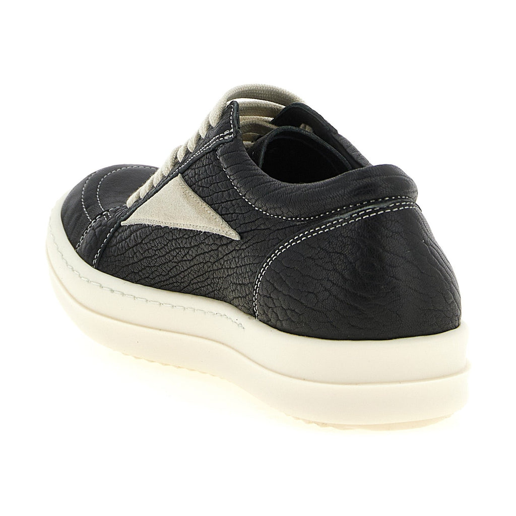 Bicolor Lamb Leather Low Top Sneakers