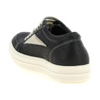 Bicolor Lamb Leather Low Top Sneakers