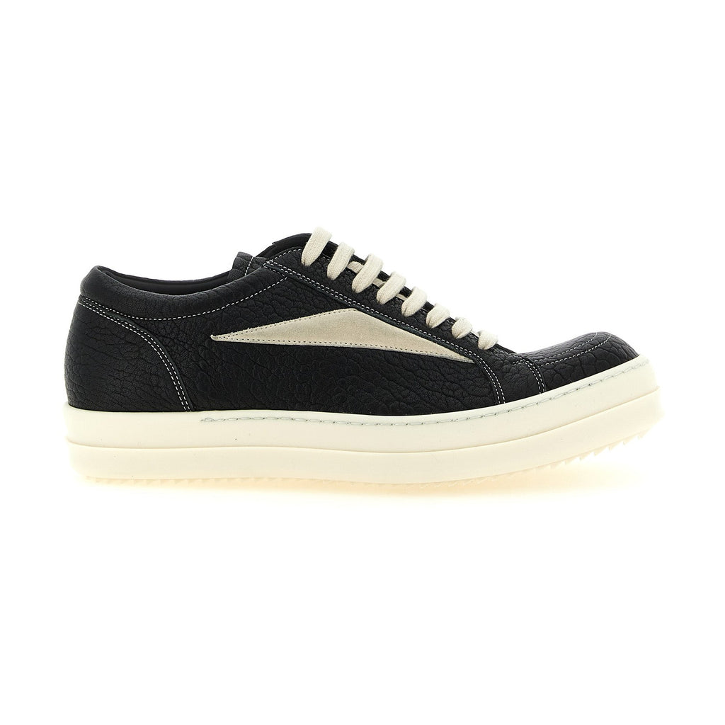 Bicolor Lamb Leather Low Top Sneakers
