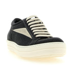 Bicolor Lamb Leather Low Top Sneakers