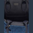 Blue Fabric Handbag