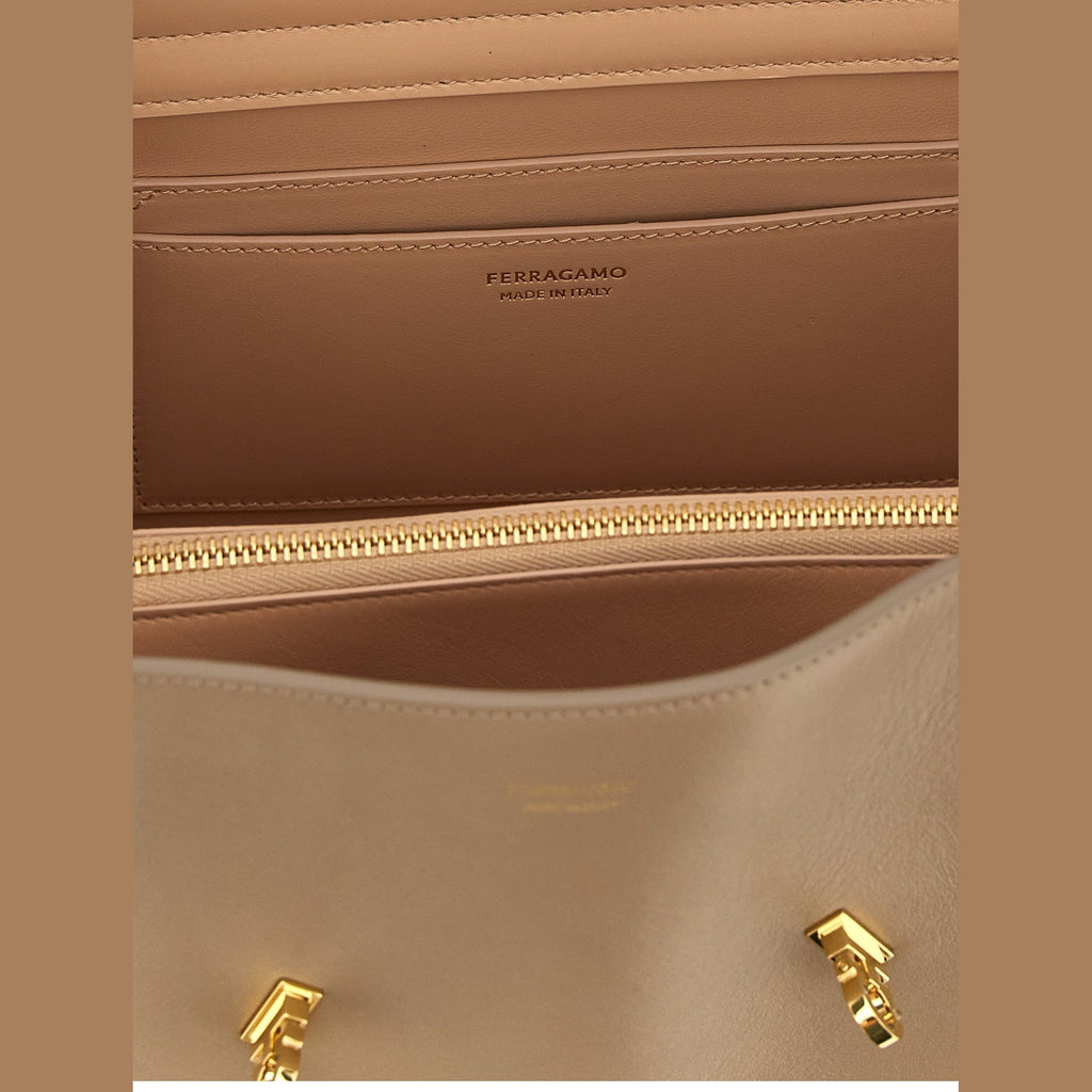 Multicolor Calfskin Shoulder Bag