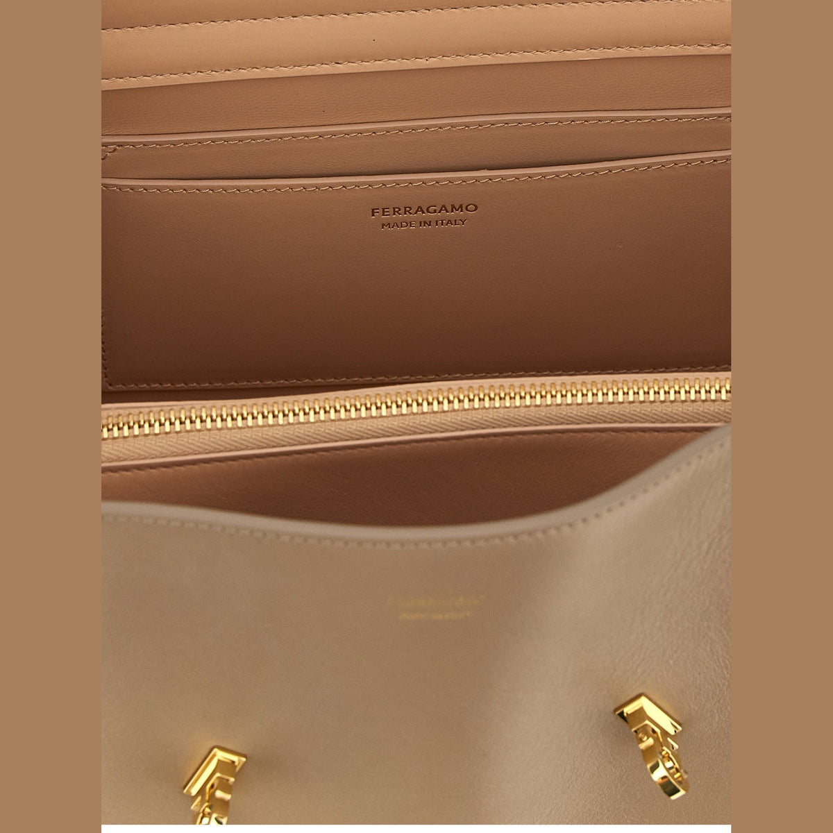 Multicolor Calfskin Shoulder Bag