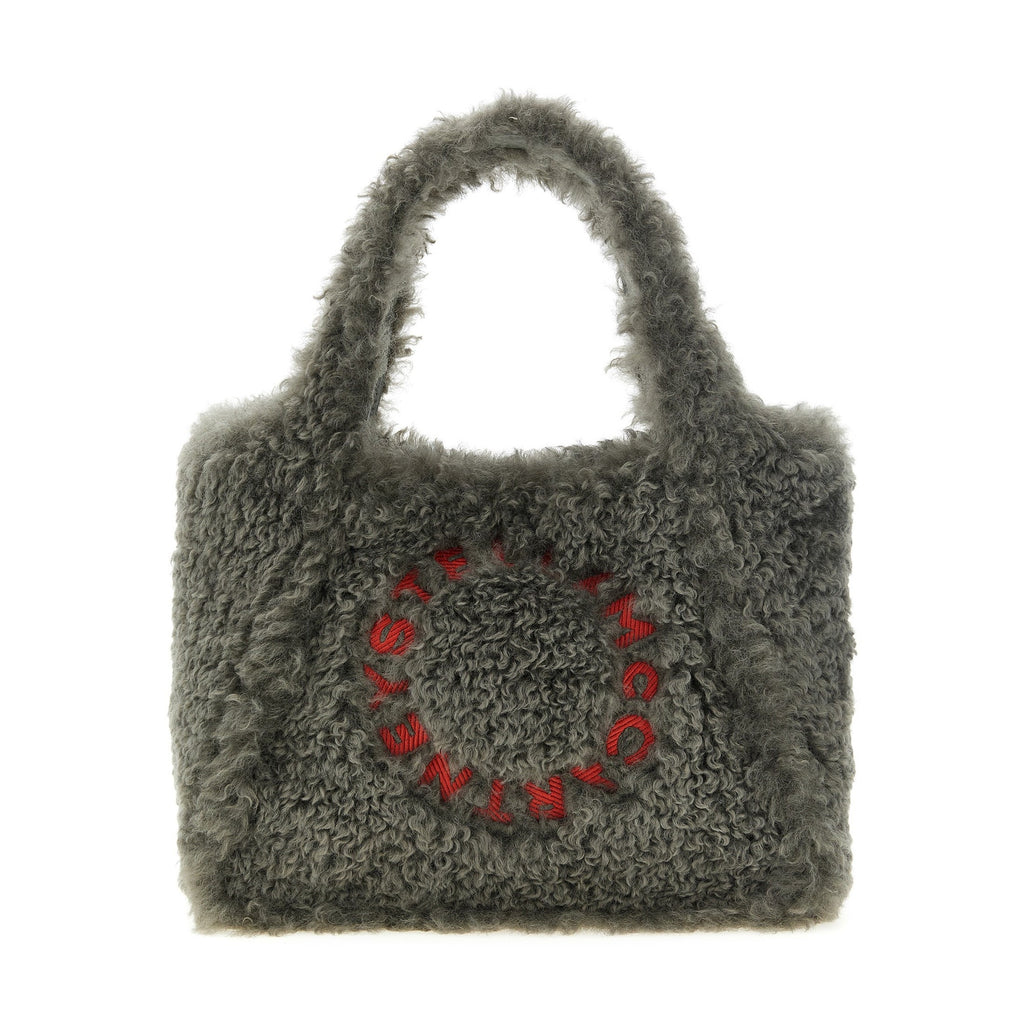 Gray Polyester Tote Bag