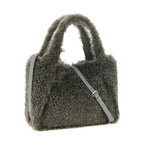 Gray Polyester Tote Bag