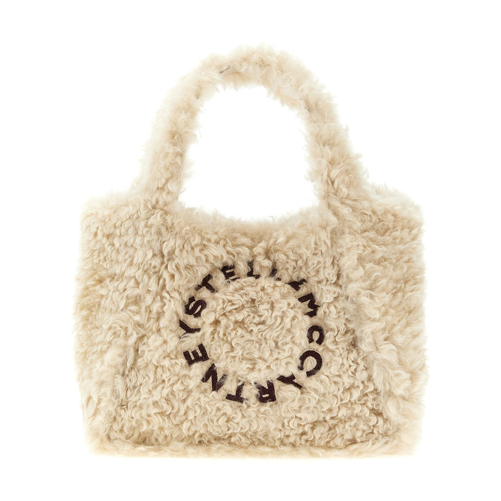 Beige Polyester Tote Bag