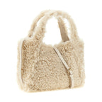 Beige Polyester Tote Bag