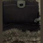 Gray Polyester Shoulder Bag