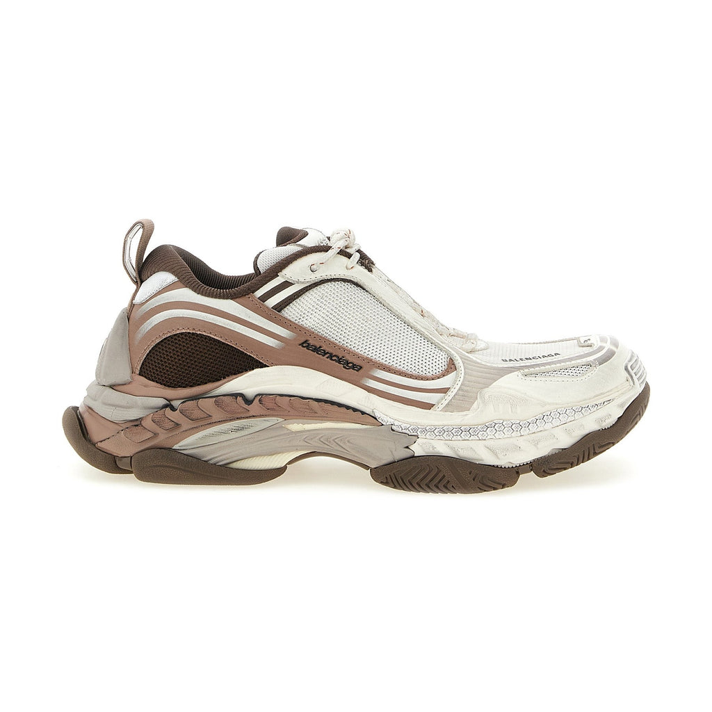 Brown Polyethylene Athletic Sneakers