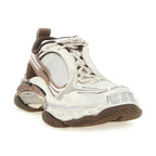 Brown Polyethylene Athletic Sneakers