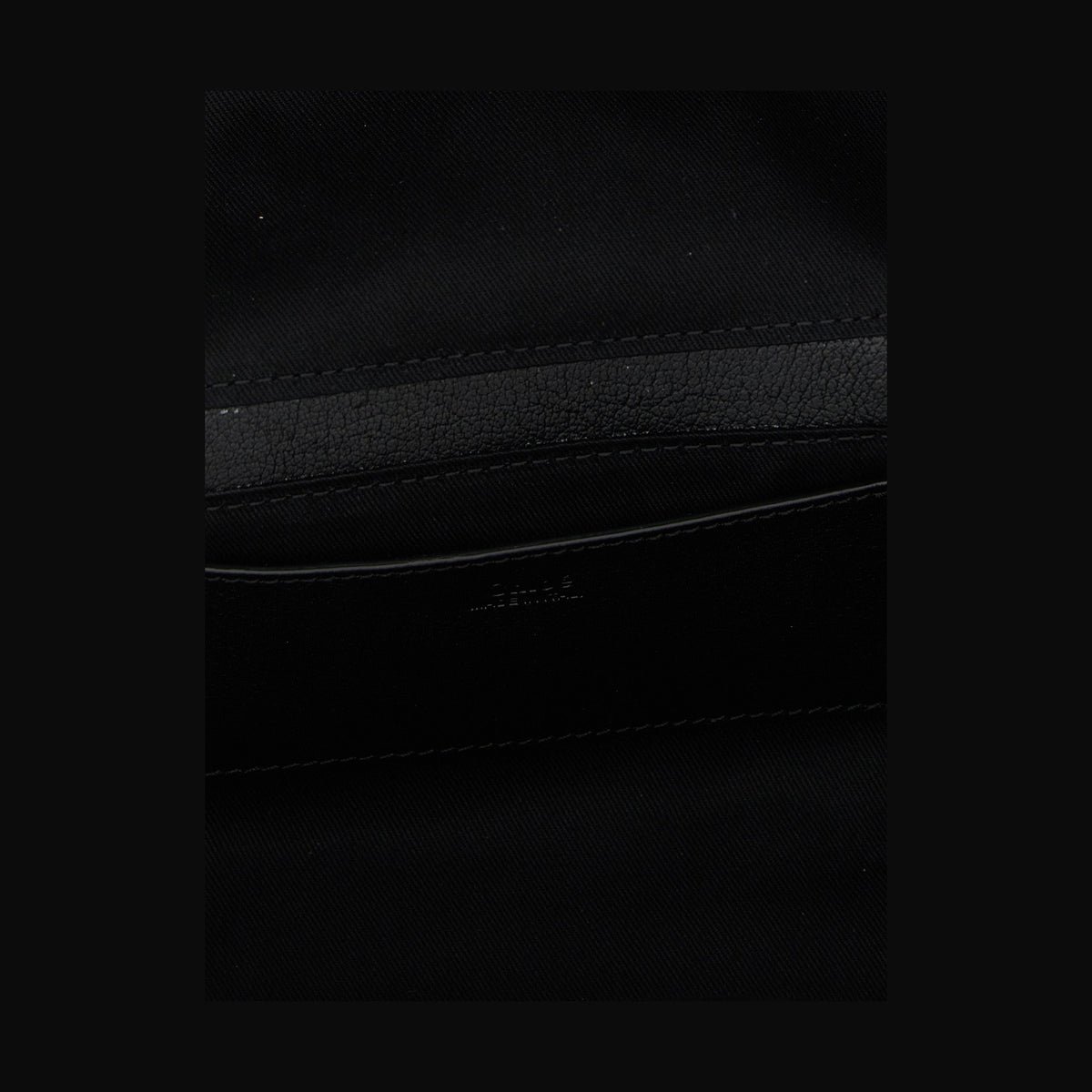 Black Buffalo Leather Shoulder Bag