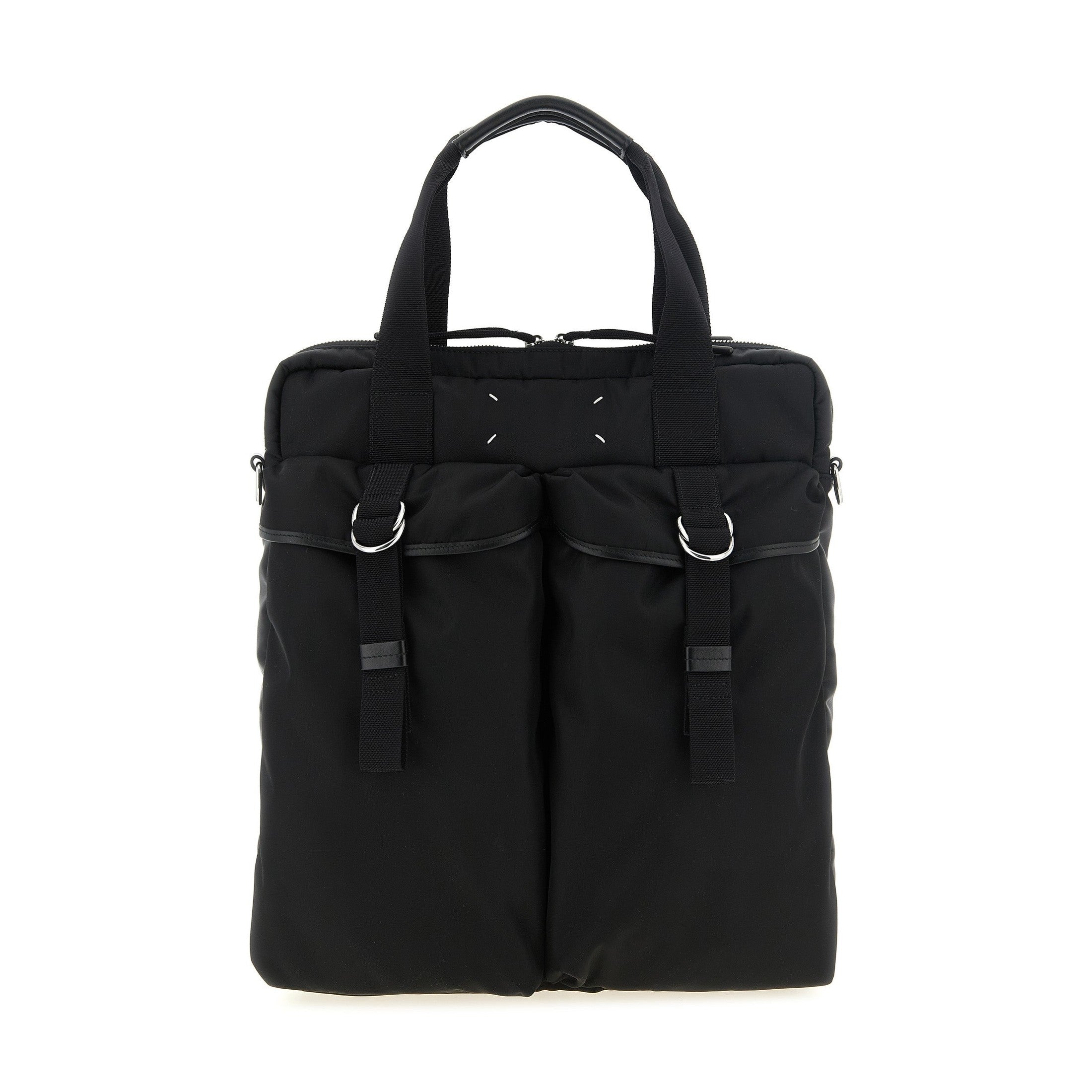 Black Polyamide Tote Bag