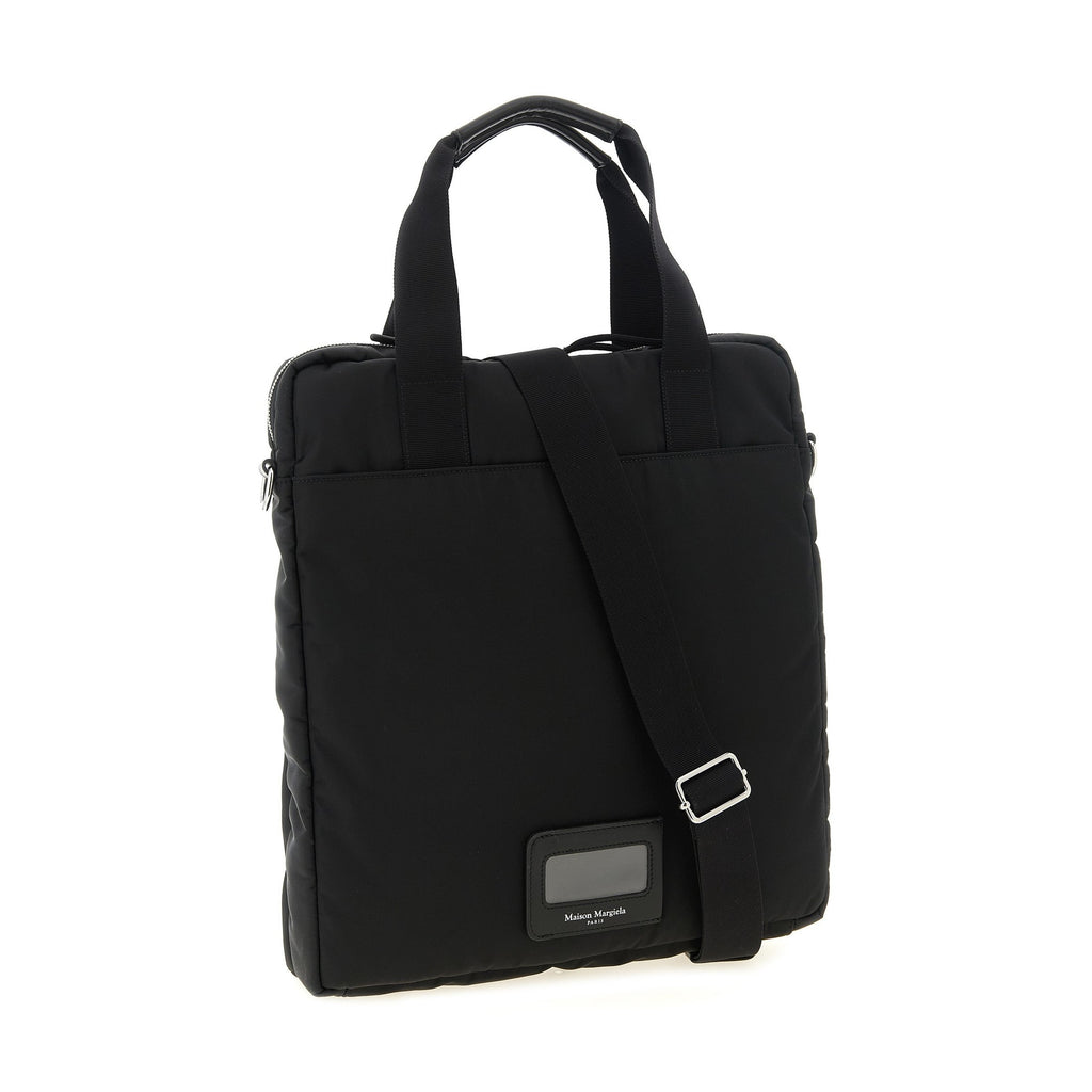 Black Polyamide Tote Bag