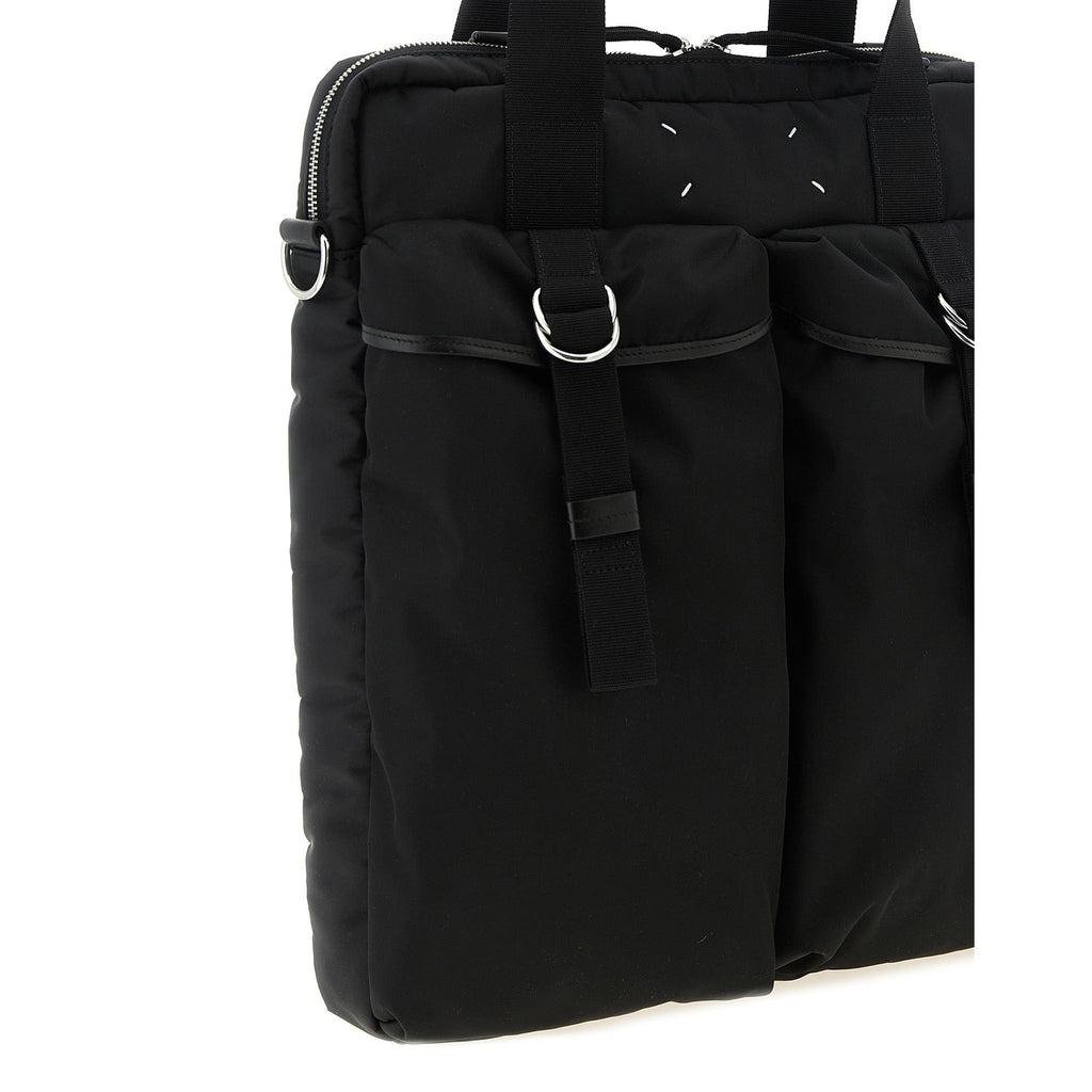 Black Polyamide Tote Bag
