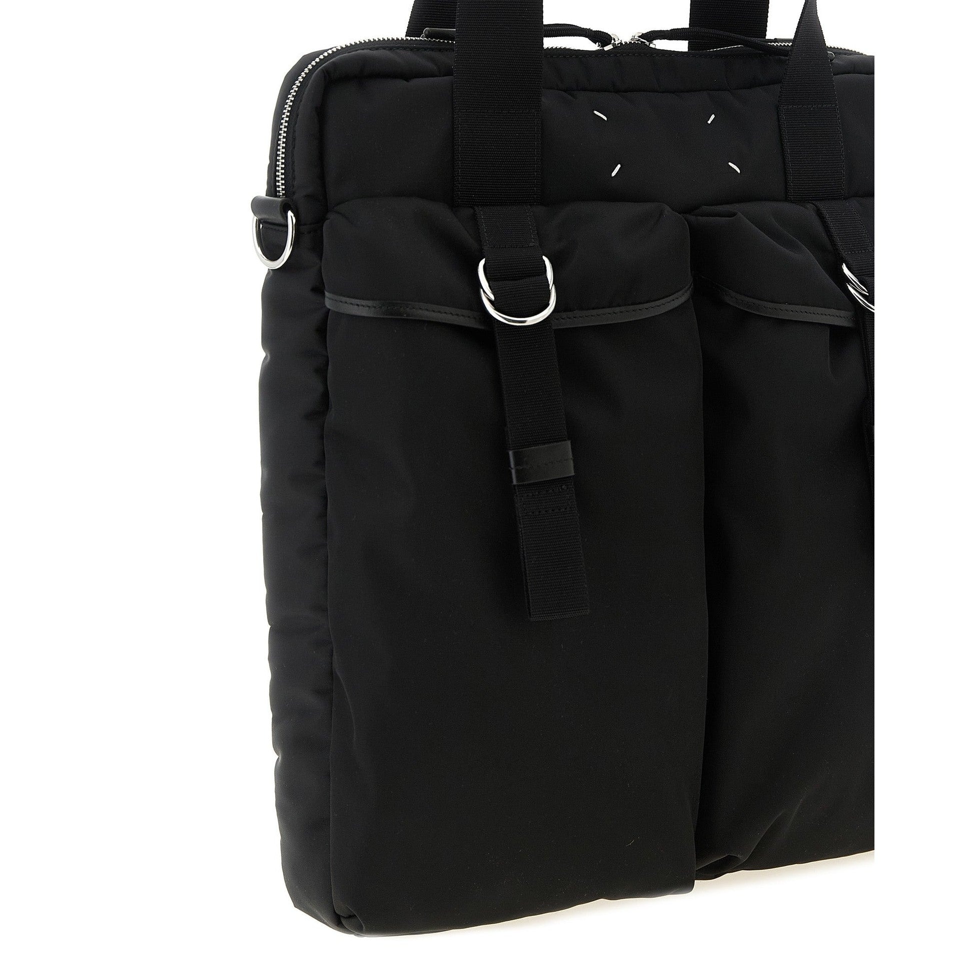 Black Polyamide Tote Bag