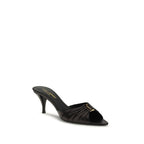 Black Calf Leather Bos Taurus Sandals