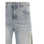 Multicolor Cotton Straight-Leg Jeans